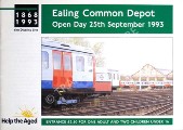 Book cover of Ealing Common Depot - Open Day 25th September 1993 by BRUCE, J Graeme